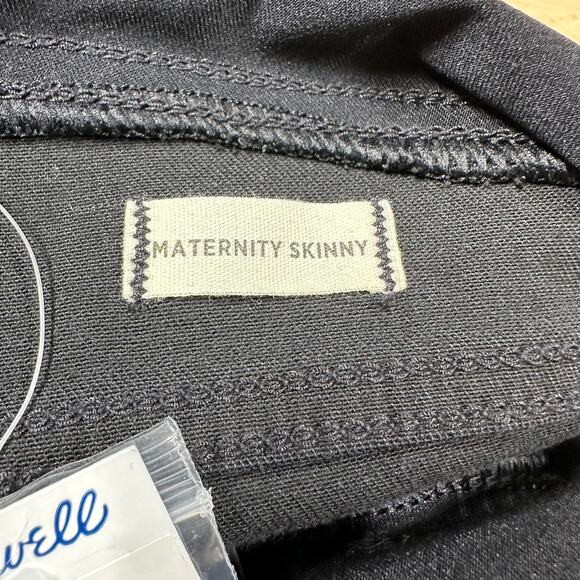Madewell Over the Belly Maternity Skinny Jeans in Lunar Wash Size 28 NWT Stretch - Picture 6 of 12